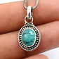Natural Turquoise Mother New Ethnic Friend Gift Boho Pendant 925 Sterling Silver