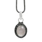 Heart Chakra Rose Quartz Gemstone New Vintage Mother Pendant 925 Sterling Silver