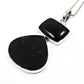 Healing Power Rough Stone Natural Black Tourmaline Solid 925 Silver Pendant Gift