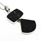 Black Tourmaline Stone Bezel Boho Healing Power Unique Pendant 925 Solid Silver