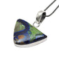 Natural Azurite Malachite Gemstone 925 Sterling Silver Pendant For Women M11