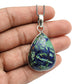 Natural Azurite Malachite Gemstone Pendant 925 Sterling Silver Jewelry N11