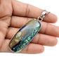 Birthday Gift 925 Sterling Silver Natural Azurite Malachite Stone Pendant J5