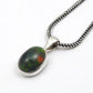 Natural Black Opal Solid 925 Silver Handmade Bezel Pendant
