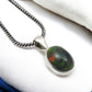 Natural Black Opal Solid 925 Silver Handmade Bezel Pendant