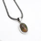 Black Opal Solid 925 Silver Bezel Pendant