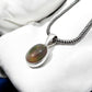 Black Opal Solid 925 Silver Bezel Pendant