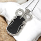 Natural Black Onyx Solid 925 Silver Wire Wrapped Pendant