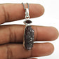 Rough Stone Natural Garnet 925 Silver Handmade Pendant Birthday Gift Jewelry B2