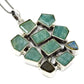 Birthday Gift 925 Silver Natural Aquamarine Gemstone Pendant Boho A15