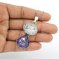 Gift For Her Natural Snake Rutile 925 Sterling Silver Chunky Hippie Pendant A5