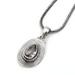Natural Pink CZ Bezel Boho Sister Handmade Pendant Jewelry Solid Sterling Silver