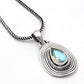 Natural Labradorite 925 Solid Silver Mother Artisan Christmas Gift Bezel Boho Pendant
