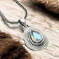 Natural Labradorite 925 Solid Silver Mother Artisan Christmas Gift Bezel Boho Pendant