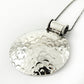 925 Sterling Silver Hammered Pendant Vintage Jewelry