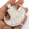 Vintage 925 Silver Handcrafted Pendant Statement Jewelry