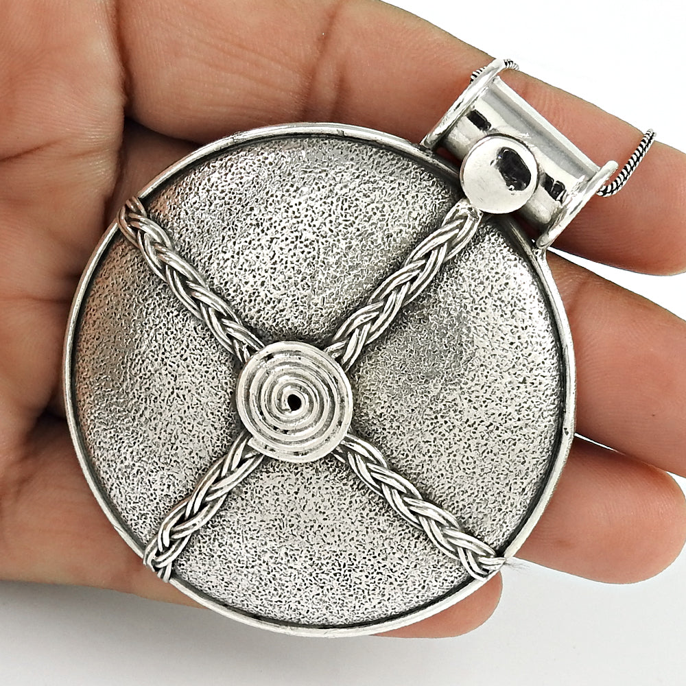 925 Silver Siwa Oasis Pendant Egypt Berber Vintage Ethnic Jewelry