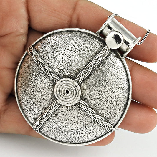 925 Silver Siwa Oasis Pendant Egypt Berber Vintage Ethnic Jewelry