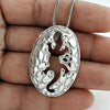 925 Sterling Silver Lizard Pendant Vintage Jewelry