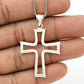 Solid 925 Silver Christ Cross Pendant