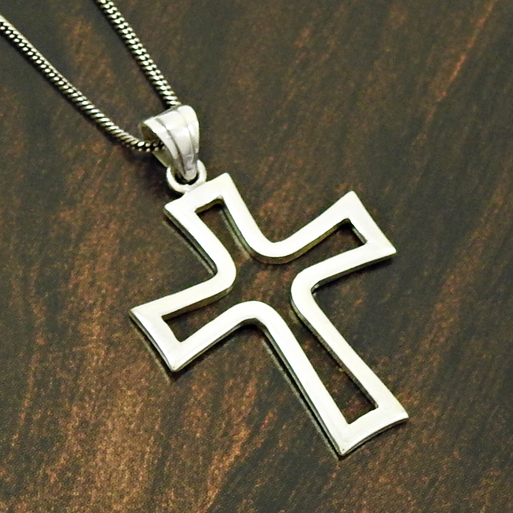Solid 925 Silver Christ Cross Pendant