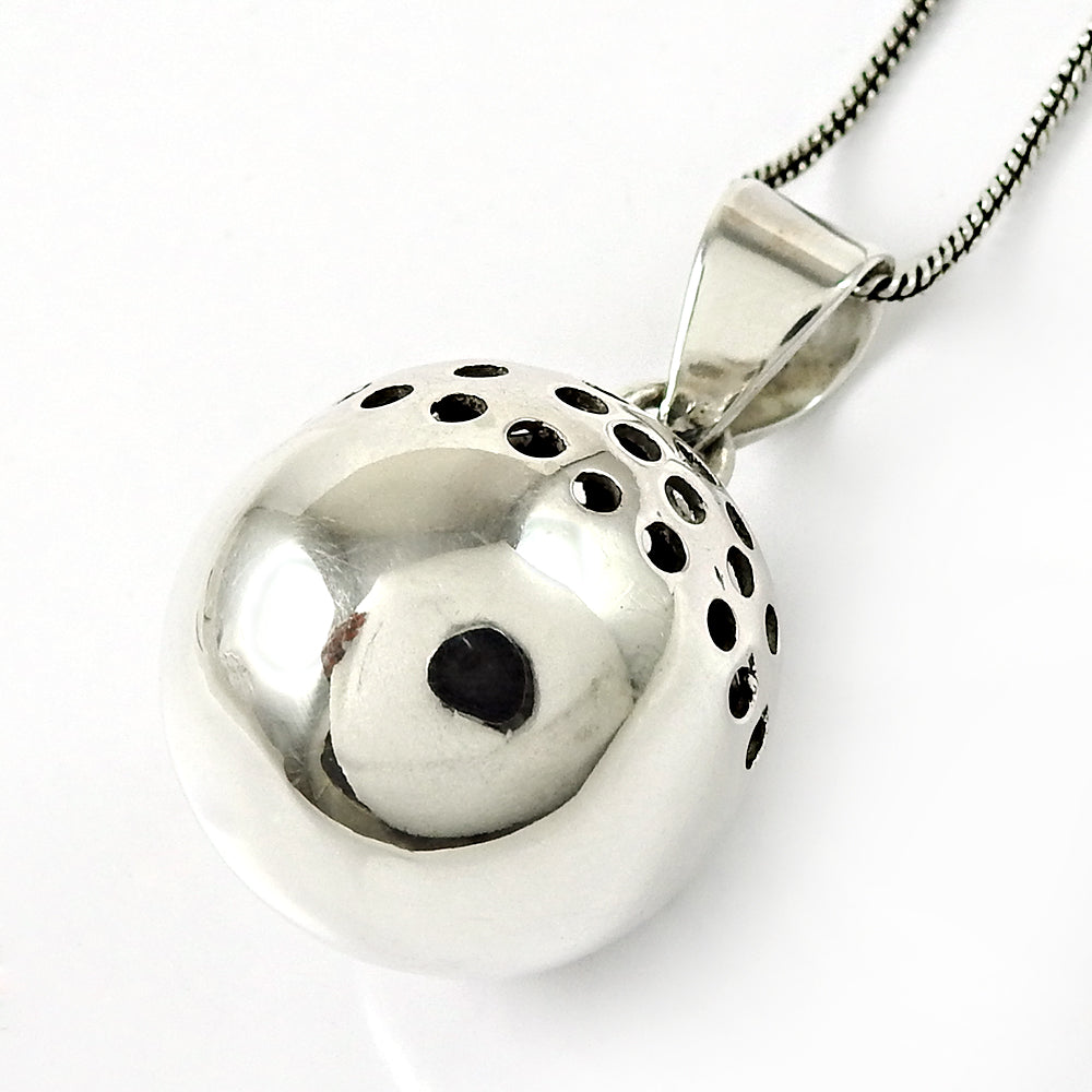 925 Sterling Silver Handcrafted Ball Pendant