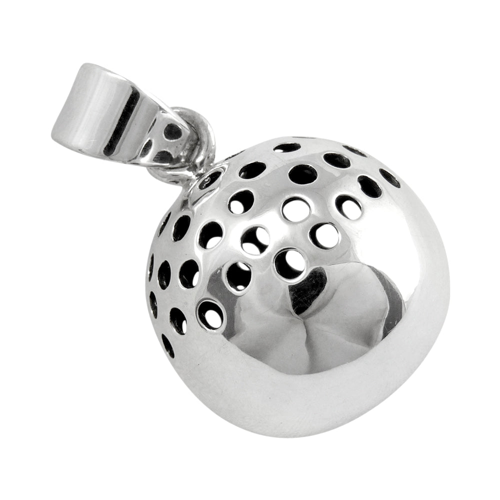 925 Sterling Silver Handcrafted Ball Pendant