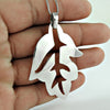 925 Sterling Silver Handmade Leaf Pendant