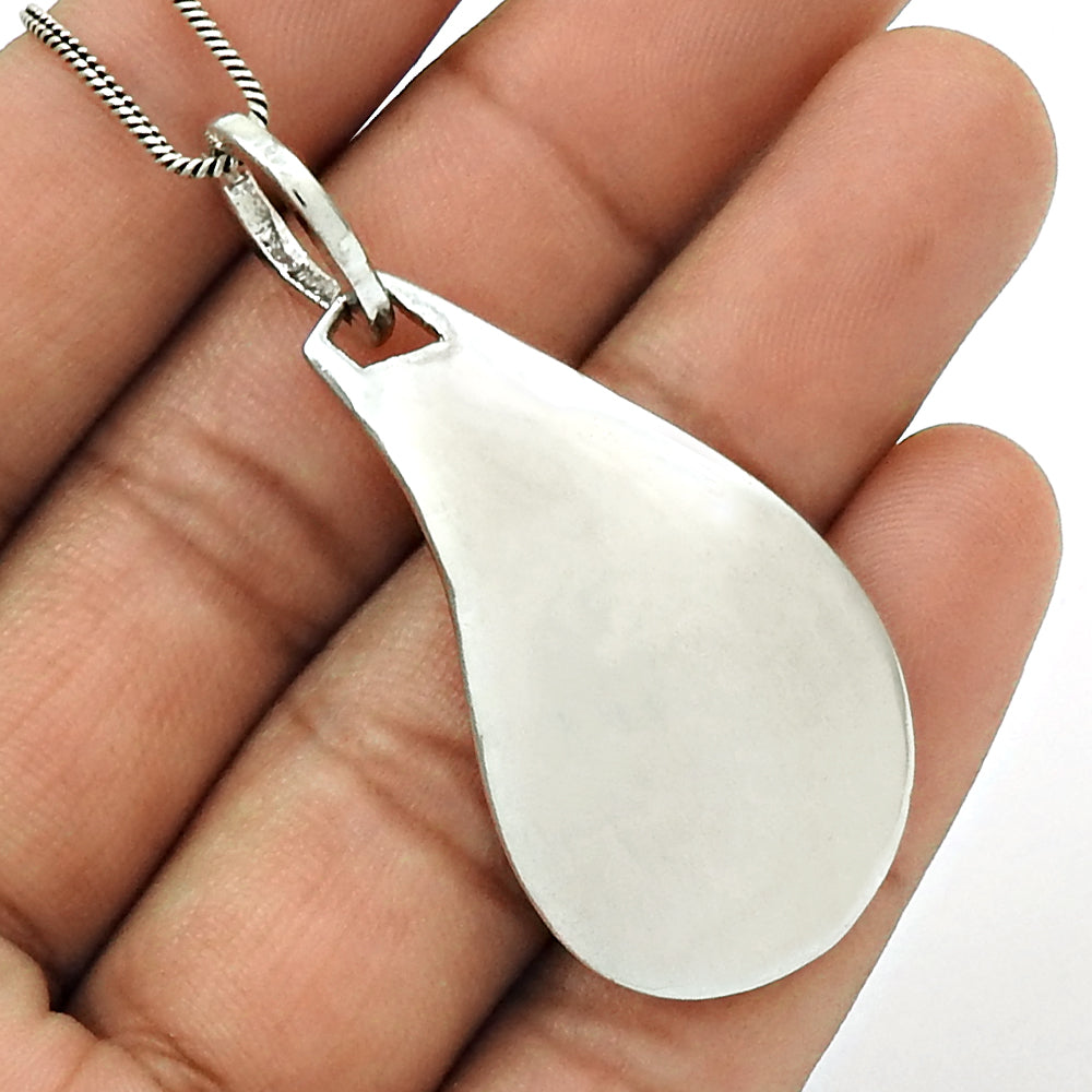 Solid Sterling Silver Handmade Pendant Jewelry