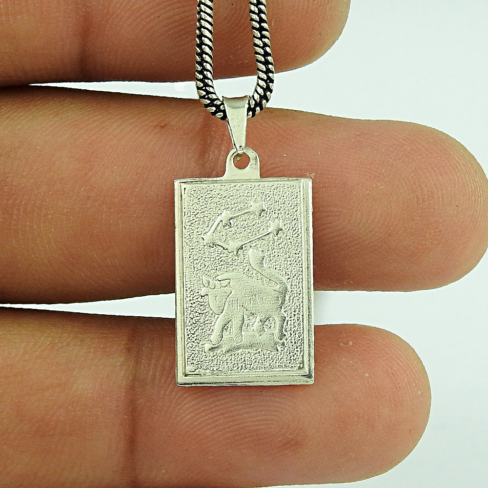 Solid 925 Sterling Silver Zodiac Pendants