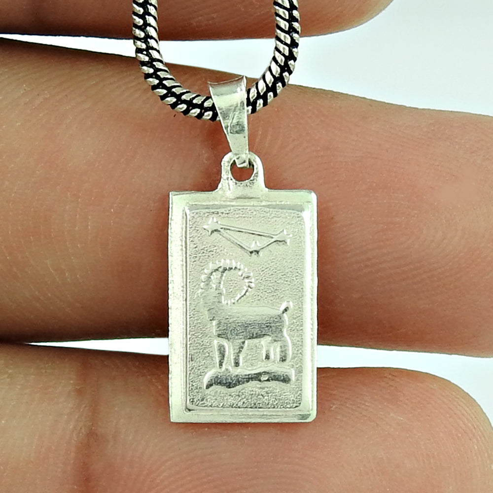 Solid 925 Sterling Silver Zodiac Pendants