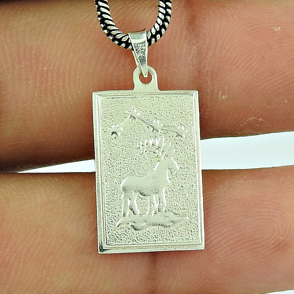 Solid 925 Sterling Silver Zodiac Pendants