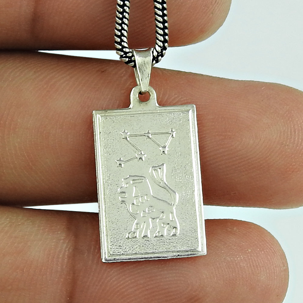 Solid 925 Sterling Silver Zodiac Pendants