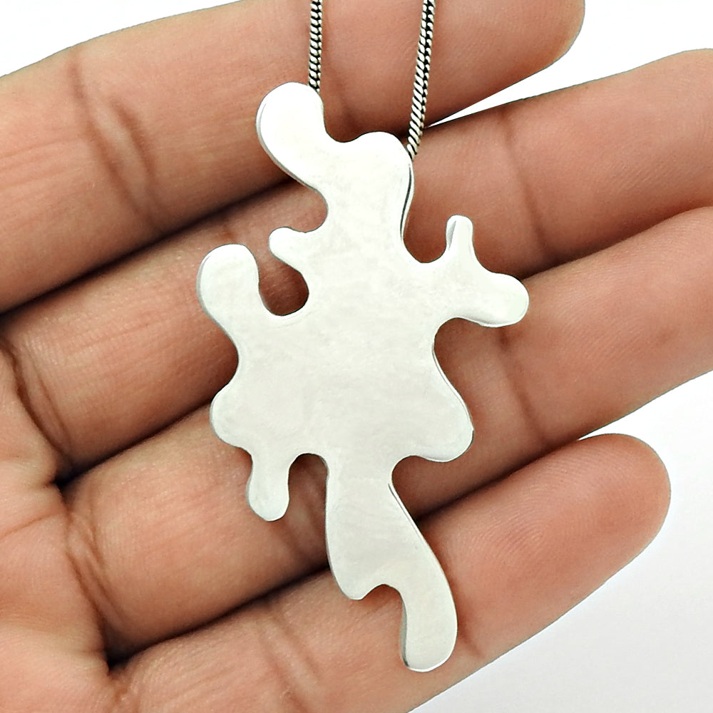 925 Solid Sterling Silver Ethnic Pendant