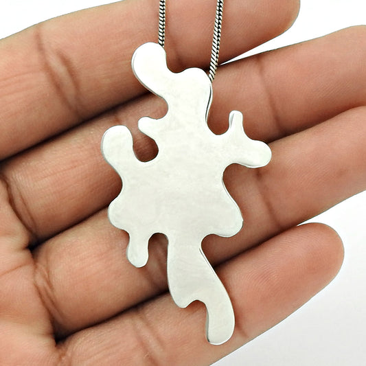 925 Solid Sterling Silver Ethnic Pendant