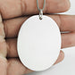 925 Sterling Silver Handmade Oval Tag Pendant
