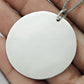 925 Sterling Silver Handmade Round Tag Pendant