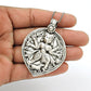 Solid 925 Silver Goddess Pendant Indian Religious Jewelry
