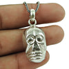 Skull Pendant 925 Solid Sterling Silver Handmade Jewelry