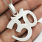 925 Solid Sterling Silver Om Pendant Indian Jewellery