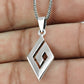 925 Sterling Silver Greek Key Meander Pendant