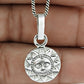 925 Sterling Silver Sun Pendant Indian Religious Jewelry