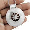Oxidized Sterling Silver Handmade Chakra Pendant