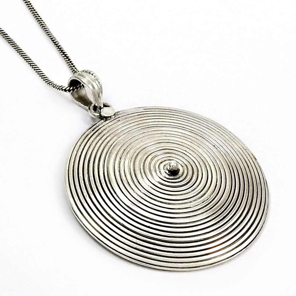 925 Sterling Silver Handcrafted Chakra Pendant Jewelry