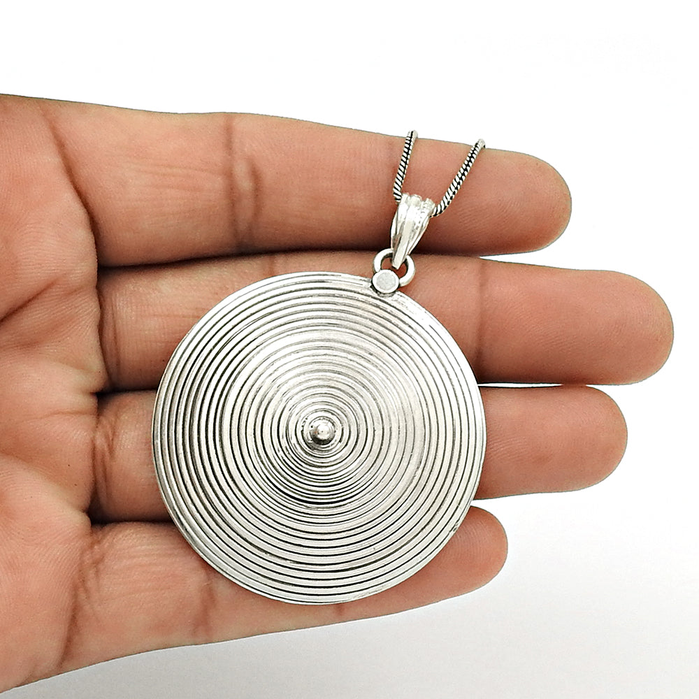 925 Sterling Silver Handcrafted Chakra Pendant Jewelry