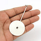 925 Sterling Silver Hanging Round Circle Pendant