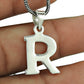 Solid 925 Sterling Silver Alphabet Pendants