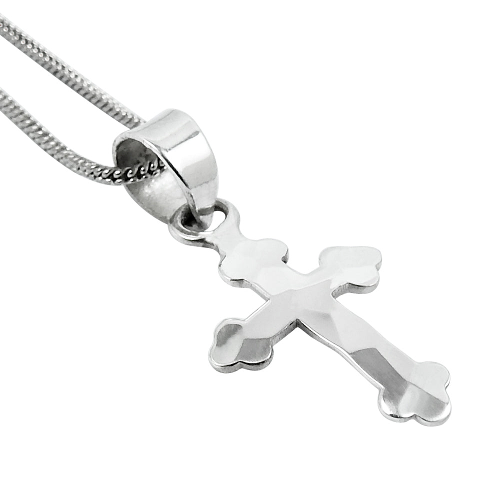 Solid 925 Sterling Silver Cross Charm Pendant