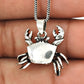 925 Sterling Silver Crab Charm Pendant