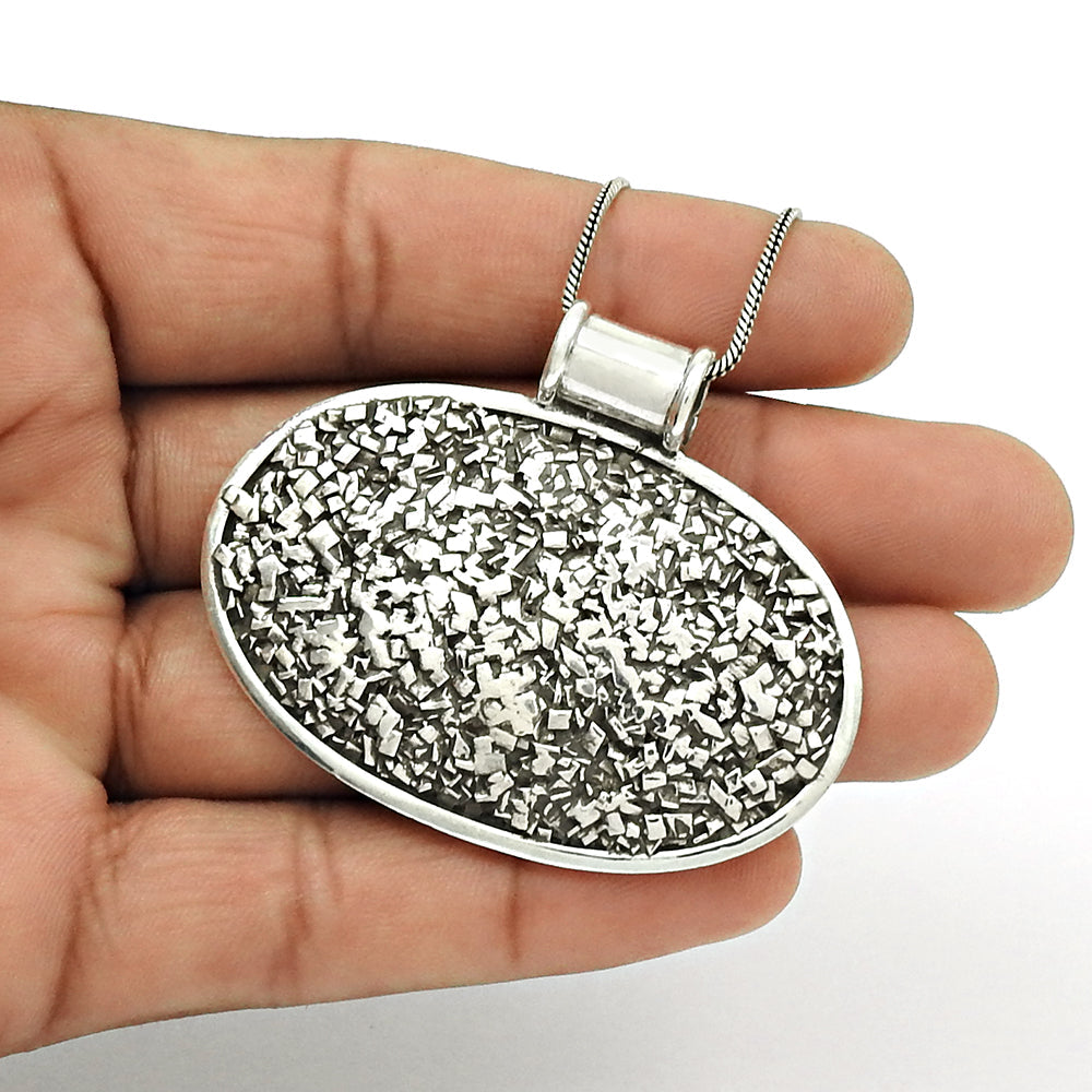 925 Sterling Silver Handcrafted Unique Vintage Pendant